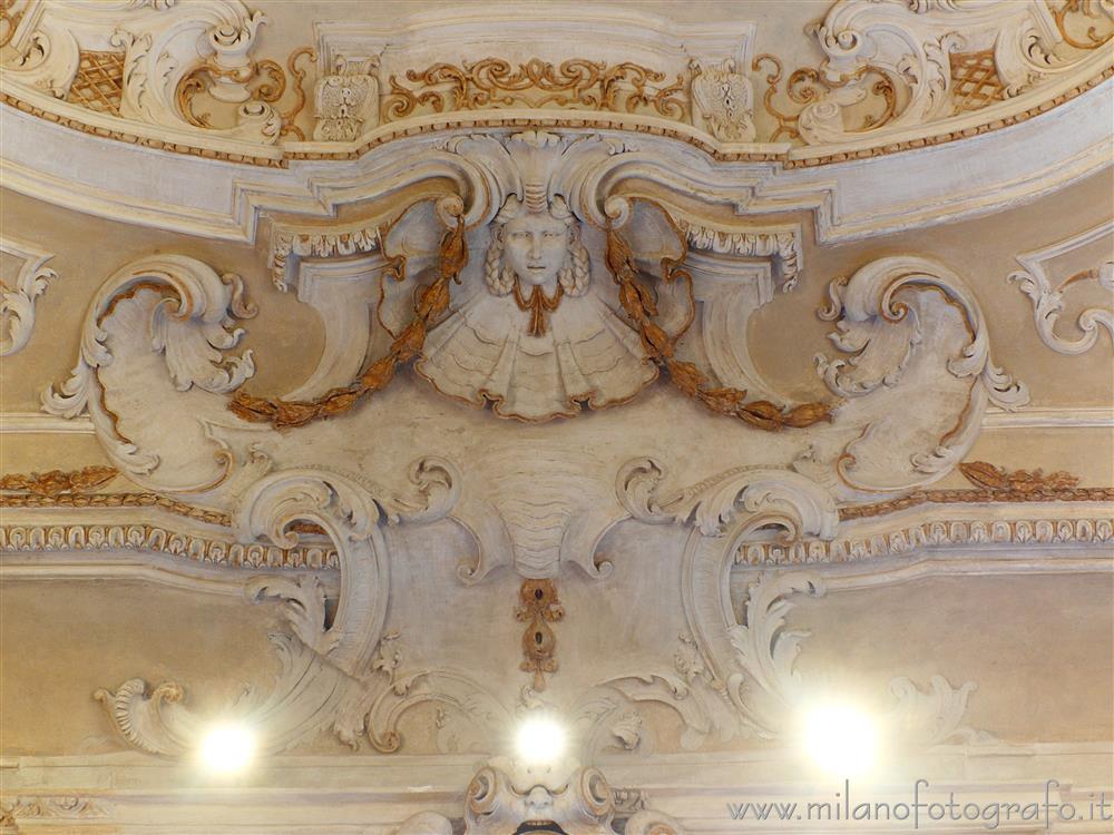 Arcore (Monza e Brianza, Italy) - Stucco decorations in the oval room of Villa Borromeo d'Adda